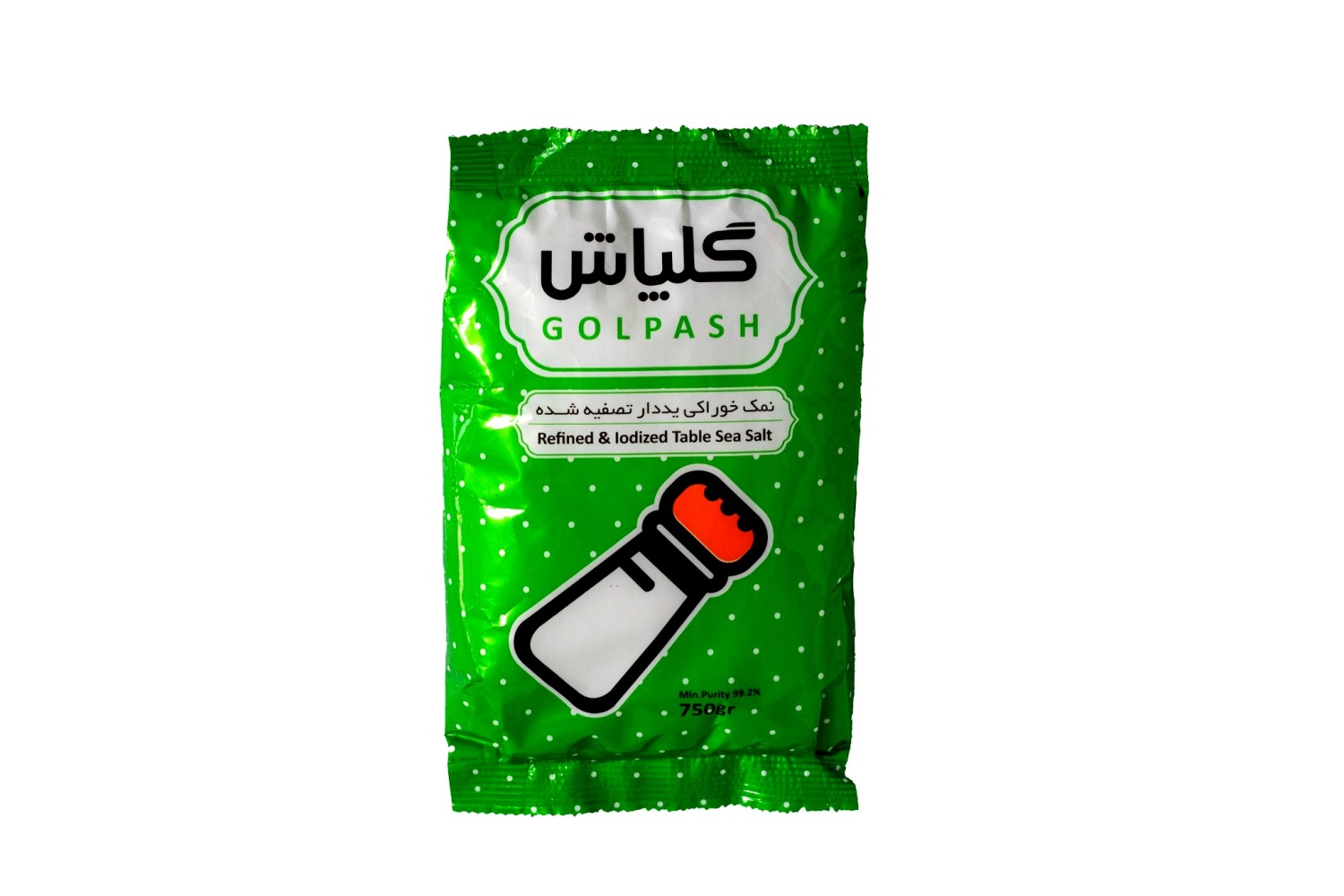 نمک سلفون- ید دار- 750 گرمی- گلپاش